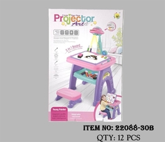 22088-30B HỘP BÀN BẢNG XÓA ĐÈN PIN ĐĨA BAY CHIẾU HÌNH CÓ CHÂN + VIẾT MÀU + GHẾ