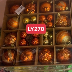 LY270 HỘP CHÂU TRANG TRÍ CÂY THÔNG NOEL