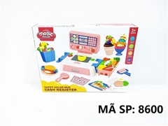 8600 HỘP ĐẤT SÉT LÀM RAU CỦ QUẢ + KHUÔN HÌNH MÁY TÍNH TIỀN SIÊU THỊ + 10 TÚI Cash Register