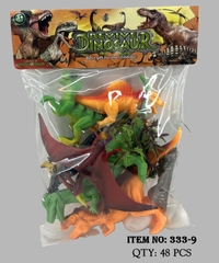 333-9  TÚI THÚ KHỦNG LONG 7C ĐỦ MẪU + CÂY + 2 TRỨNG