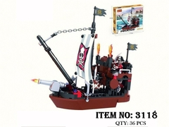 3118 HỘP LOGO RÁP TÀU