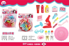 725-12  TÚI RỔ BÁC SĨ RĂNG, THUỐC, KÍNH HIỂN VI, MẮT KIẾNG (PVC)   Mini Doctor