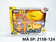 215B-124 HỘP XE CÔNG TRÌNH BEN TRỚN + ỐC VÍT + NÓN BẢO HỘ + TRỤ CẨU