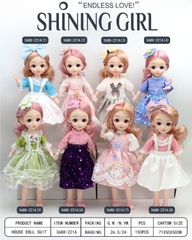 3688-221A  TÚI BABY 1C KHỚP, MẮT THỦY TINH (PVC)