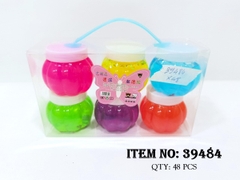 39484  LỐC 6 HŨ SLIME TRONG KIM TUYẾN