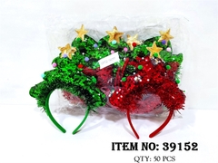 39152 TÚI 12C CÀI TÓC NOEL CÂY THÔNG NGÔI SAO KIM TUYẾN