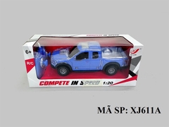 XJ611A HỘP XE HƠI BÁN TẢI ĐIỀU KHIỂN 7 ĐỘNG TÁC, KHÔNG SẠC, ĐÈN LED, TL 1:20