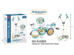 RJ2855 HỘP MICRO KARAOKE PIN NHẠC KẾT NỐI ĐT Perform Music MP3