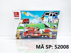 52008 HỘP LOGO RÁP XE CỨU HỎA THANG 322 MIẾNG JIE STAR