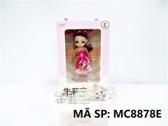 MC8878E TÚI XÁCH HỘP BABY 1C CÀI NƠ, MẮT THỦY TINH (BÉ CHIBI) ZHU-LI-AN
