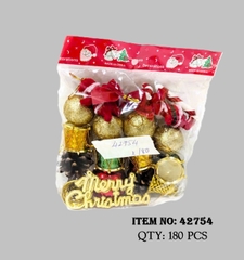 42754  TÚI QUẢ CHÂU TRANG TRÍ CÂY THÔNG NOEL ĐỦ MẪU