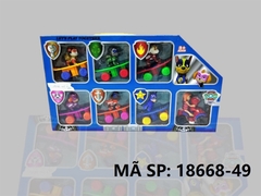 18668-49 HỘP CHÓ CỨU HỘ TRƯỢT VÁN 6C + XE MOTO + 2 NGƯỜI