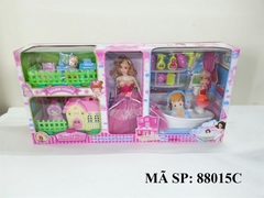 88015C HỘP BABY 3C + NỘI THẤT NHÀ + BỒN TẮM, BỒN CẦU, XÍCH ĐU + GIƯỜNG, BÀN TRANG ĐIỂM (1C LỚN, 2C NHÍ)