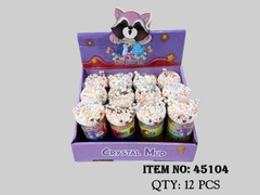 45104  HỘP 12 HŨ SLIME GALAXY HẠT XỐP GẤU