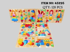 45295  BẢNG GỖ XẾP HÌNH ĐỦ MẪU