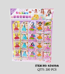 45409A  VỈ 20 TÚI MIẾNG DÁN STICKER BABY THAY QUẦN ÁO