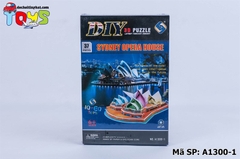 A1300-1 HỘP RÁP GIẤY 3D NHÀ SÒ ÚC 37 MIẾNG (SYSNEY OPERA HOUSE)