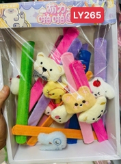LY265 LỐC THƯỚC ĐẬP THÚ 16 CÁI ĐỦ MÀU