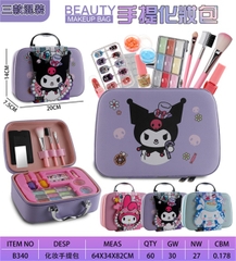 B340 HỘP VALI PHẤN TRANG ĐIỂM SANRIO (MÓNG TAY, CỌ, PHẤN)