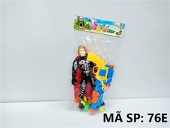76E TÚI SIÊU NHÂN 1T AVENGER ĐÈN + 1C CÂY BẮN HÍT DÀI + 6 BANH, 5 MÚT HÍT, 4 HÍT (THOR)