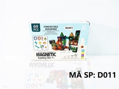 D011 HỘP XẾP HÌNH NAM CHÂM TRƯỢT BANH 69 MIẾNG Magnetic Building Titles J011