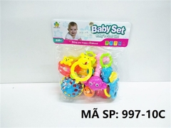 997-10C TÚI LẮC TREO NÔI 10 MÓN (PVC) Baby Set
