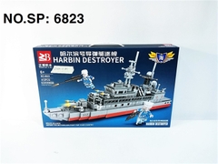 6823 HỘP LOGO RÁP TÀU CHIẾN 413 MIẾNG HARBIN DESTROYER