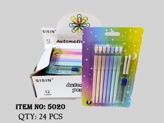 5020F  VỈ 7C BÚT VIẾT CHÌ BẤM  + GÔM + NGÒI