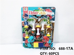 688-17A VỈ CÂY BẮN HÍT KHỦNG LONG 2C + 8C MÚT + 3 BOWLING + 5 BIA KHỦNG LONG