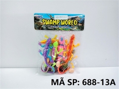 688-13A TÚI CHÍT THÚ BÒ SÁT 6C + 4C TRỨNG (PVC) Swamp World