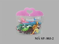 803-2 TÚI THÚ KHỦNG LONG, CHÍT BÒ SÁT 6C+ HÀNG RÀO+ CÂY (KHỦNG LONG, KỲ NHÔNG) GIỎ XÁCH