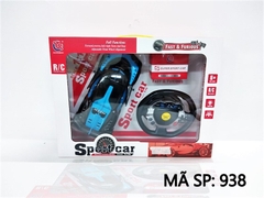 MC938 HỘP XE HƠI MUI TRẦN MỞ CỬA, CỐP ĐK 7 Đ.TÁC, CÓ SẠC, VÔ LĂNG TL 1:16 (SPORT CAR)