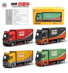 53522-43  HỘP XE MÔ HÌNH CONTAINER SẮT TRỚN PIN NÚT