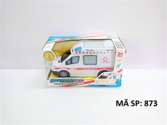 873 HỘP XE CỨU THƯƠNG PIN NHẠC ĐÈN 112 City Rescue Car 872, 873