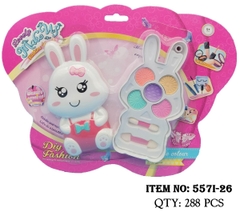 557I-26  VỈ PHẤN TRANG ĐIỂM 1 TẦNG THỎ