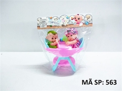 MC563 TÚI BÉ 2C NGỒI GHẾ BÚ SỮA + 2 BÌNH SỮA (PVC)