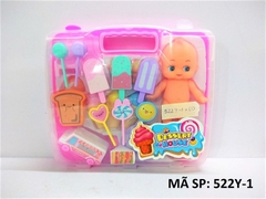 522Y-1 HỘP VALI BẾP KEM + 1C BÉ, XE Dessert House