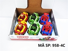 958-4C HỘP XE HƠI TRỚN 6C CHỞ SN (NHỆN, HULK, IRON MAN) NHÚN LÊN XUỐNG