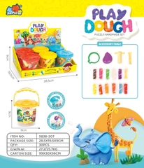 5838-207  HỘP ĐẤT SÉT 6 HŨ