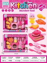 589-6  HỘP BẾP ĐIỆN TỪ, GÀ, TÔM + 1C BÉ