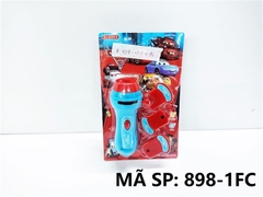 898-1FC VỈ ĐÈN PIN CHIẾU HÌNH + 3C THẺ HÌNH (XE CAR, SN, THÚ HOẠT HÌNH) 898-1