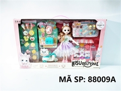 88009A HỘP BABY 1C KHỚP, MẮT THỦY TINH, QUẦY BÁNH DONUT, BÁNH KẸO, XE VESPA, CHÓ, MÈO Leisu Relytime