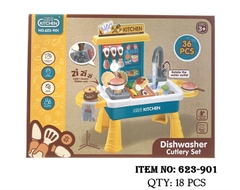 623-901 HỘP KỆ BẾP PIN HƠI NƯỚC, BỒN RỬA CHÉN 36 MIẾNG