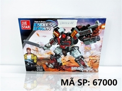 67000 HỘP LOGO RÁP ROBO PLIRE RED MACHINE ARMOR 272 MIẾNG JIE STAR