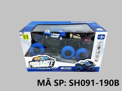 SH091-190B HỘP XE HƠI ĐỊA HÌNH 6 BÁNH ĐIỀU KHIỂN 7 ĐỘNG TÁC, CÓ SẠC, TL 1:16
