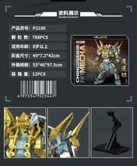 P2106 HỘP LOGO RÁP MÔ HÌNH CHINOISERIE MECHA 788 MIẾNG