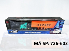 726-603 HỘP XE CT CONTAINER DÀI ĐK 7 Đ.TÁC, CÓ SẠC TL 1:48 Cargo truck 726-601-602-605-604-606