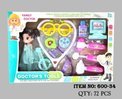 600-34  HỘP BÁC SĨ TAI NGHE, BÚA + 1C BÉ