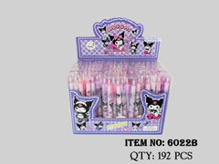 6022B1 HỘP MICA 12C BÚT VIẾT BI BẤM MÀU TÍM SANRIO