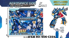 606-C224  HỘP RÁP ROBO BIẾN HÌNH CÂY PHUN 5 IN 1